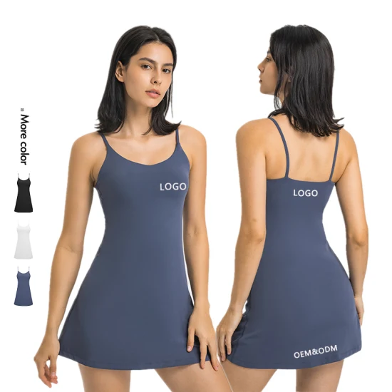 Xsunwing Tute felpe all'ingrosso Etichetta privata Donna Un pezzo Shapewear Abito da tennis Yoga Fitness Traspirante Casual Golf Sport Gonna corta