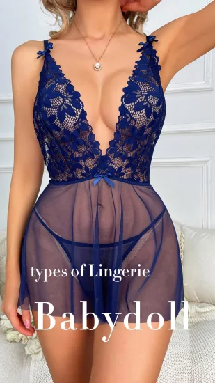 Completo Donna Camicia da notte Lunga in pizzo Donna Halterneck Chemise Dress Boudoir Camicie da notte Lingerie sexy Babydoll in pizzo Maglia da notte